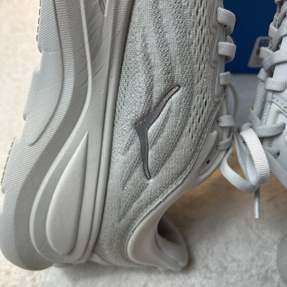 Hoka One One HOKA Bondi 9 Stardust Silver White Women 9.5 B Excellent Condition - Picture 7 of 14